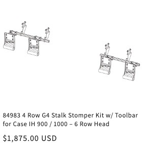 84983 Stalk Stomper Kit Case IH 900 / 1000 Series