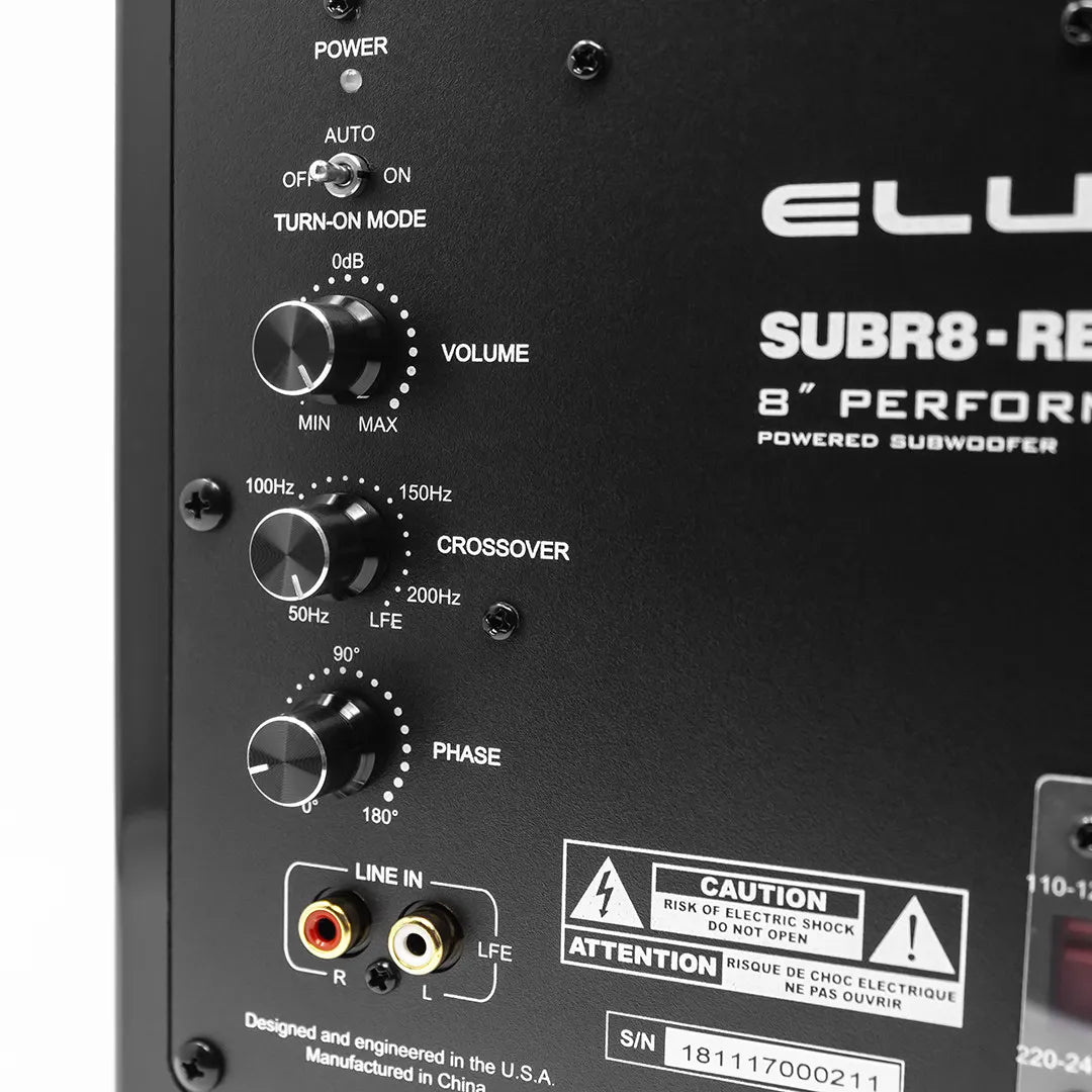 Elura SUBR8 8 Inch Compact 180W Powered Class D Subwoofer - Image 10