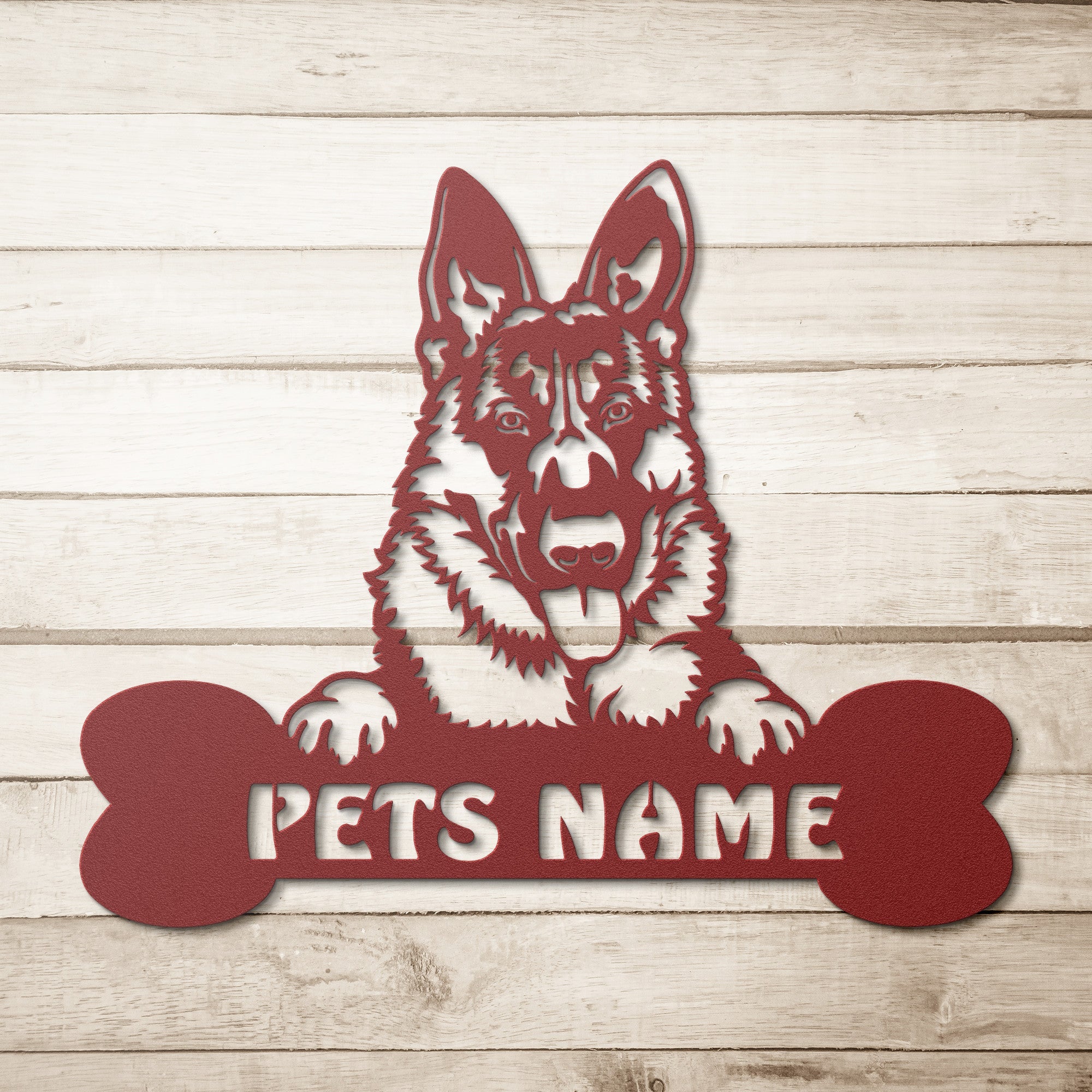 Custom German Shepherd Metal Wall Art – Best Friends Art