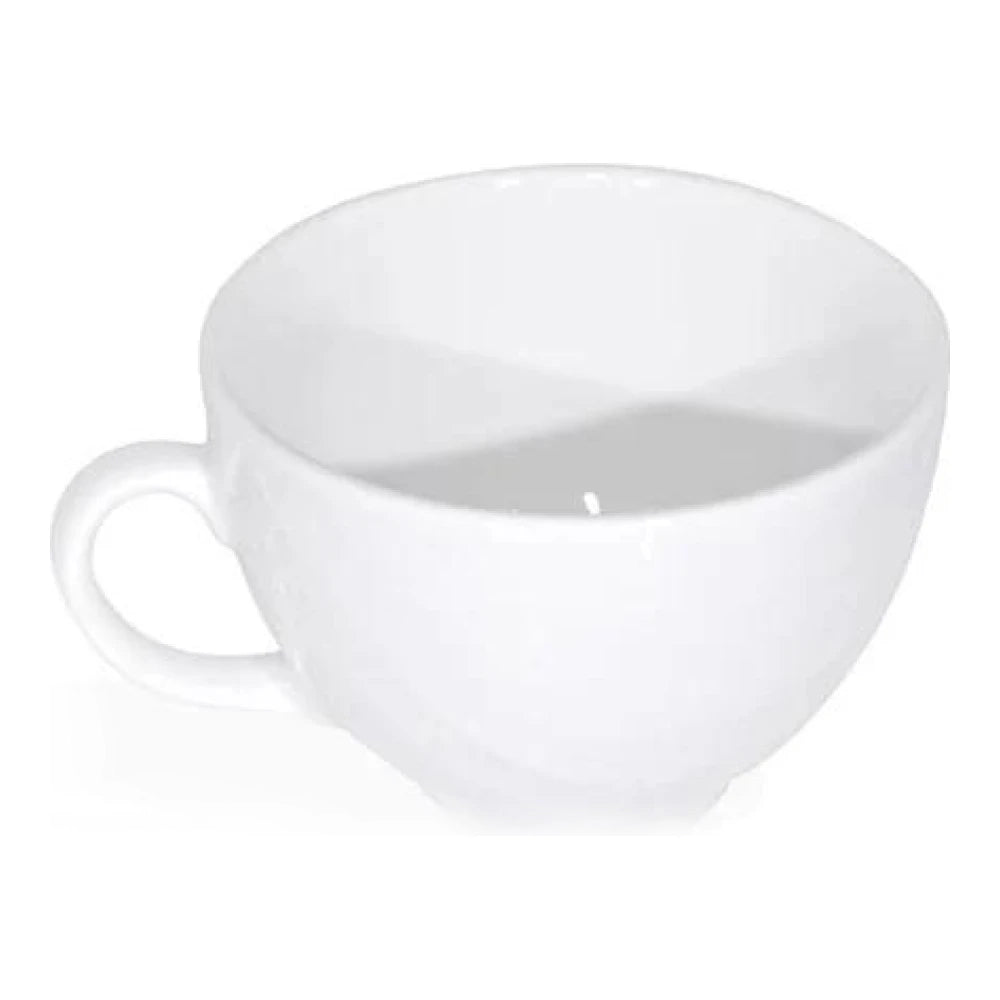 Furtino England River 35cl/12oz White Porcelain Cappucino Cup, Pack of 6