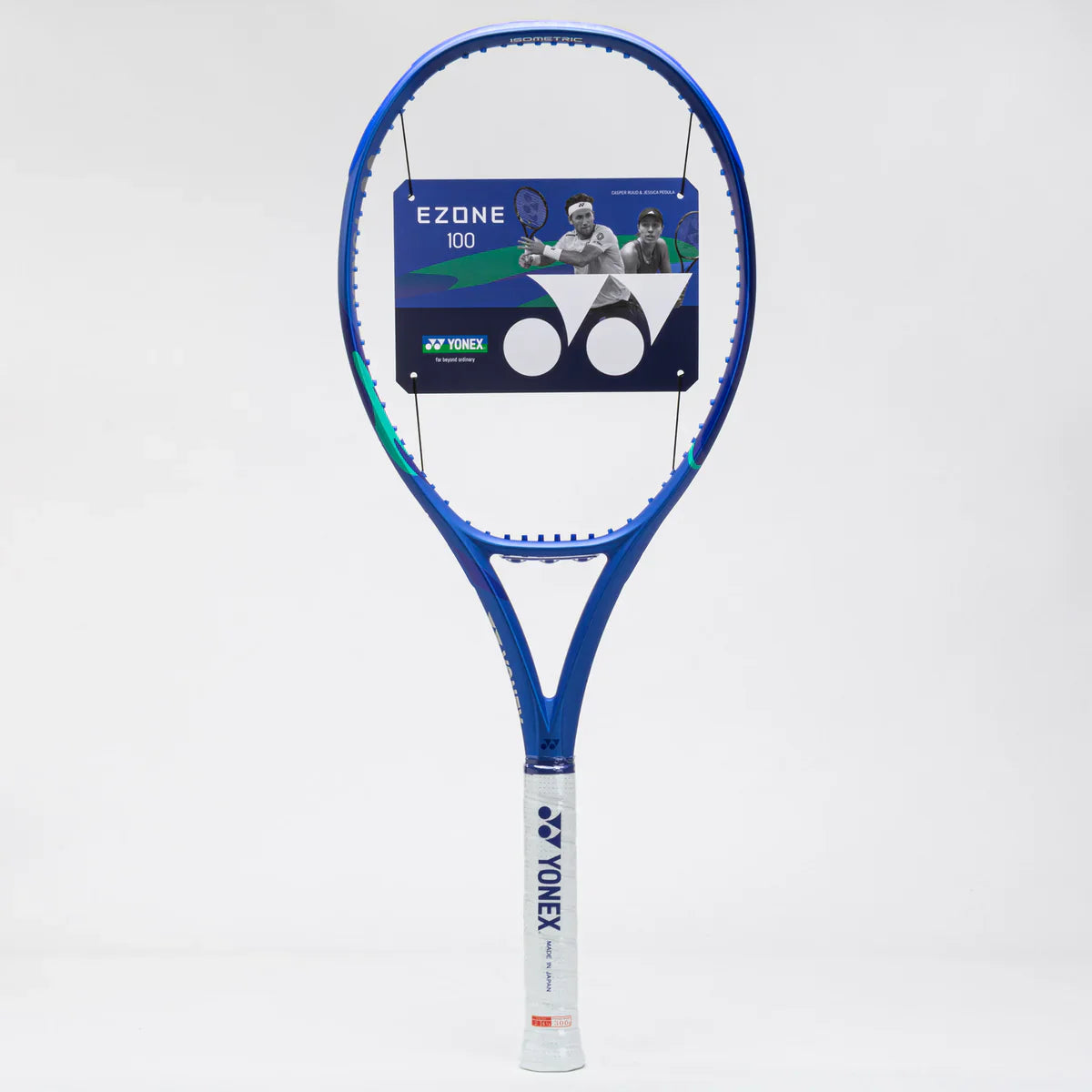 YONEX ezone100 G2 ブラック レザーグリップに変更しています