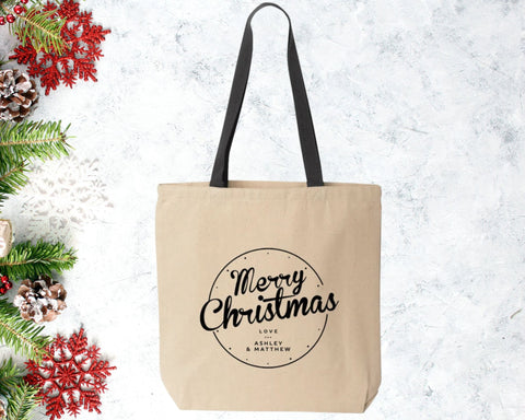 Personalized Tote Holiday Favor Bag