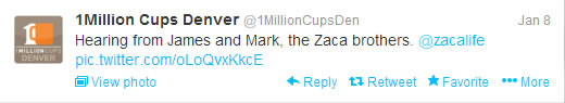 1Millioncups tweet
