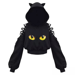 Cat Ears Hoodie Gothic - BooyoShop - Hoodie Cat Ears