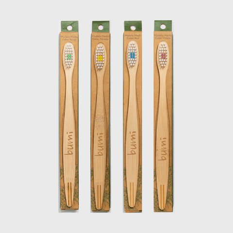 cepillo de dientes biodegradable de bambu