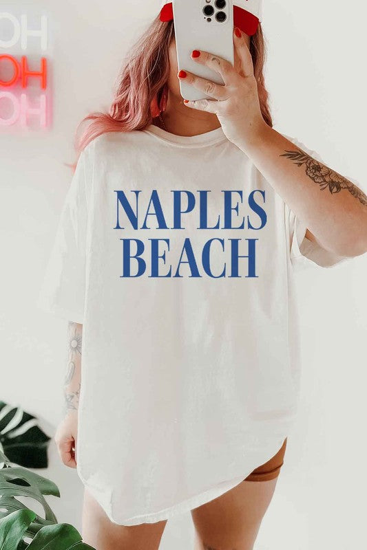 NAPLES BEACH OVERSIZED GRAPHIC TEE