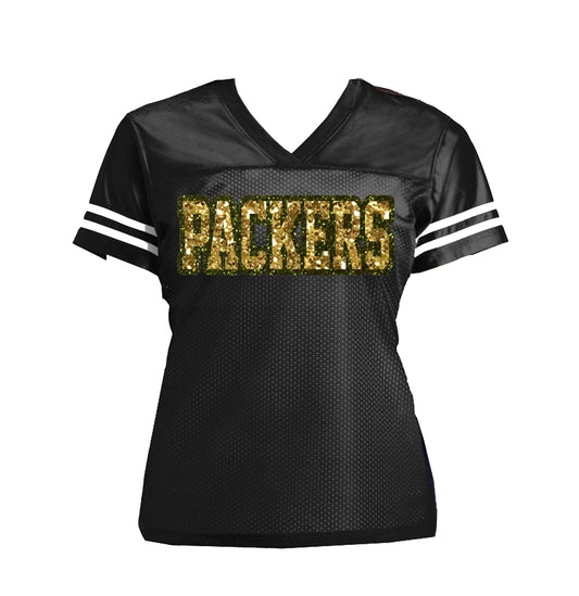 49ers Glitter Women's Jersey Shirt, San Francisco Niners