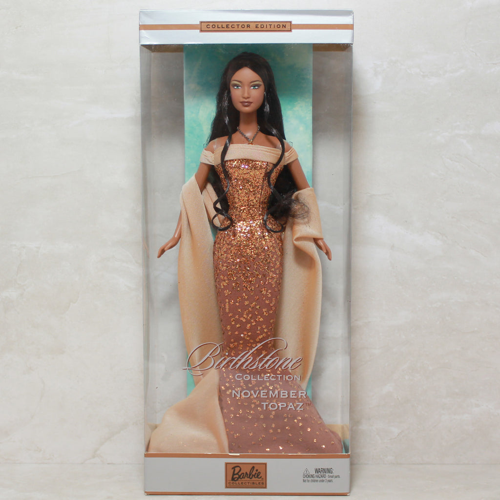 Barbie 2191 MIB 2002 Birthstone November Topaz Auburn Doll