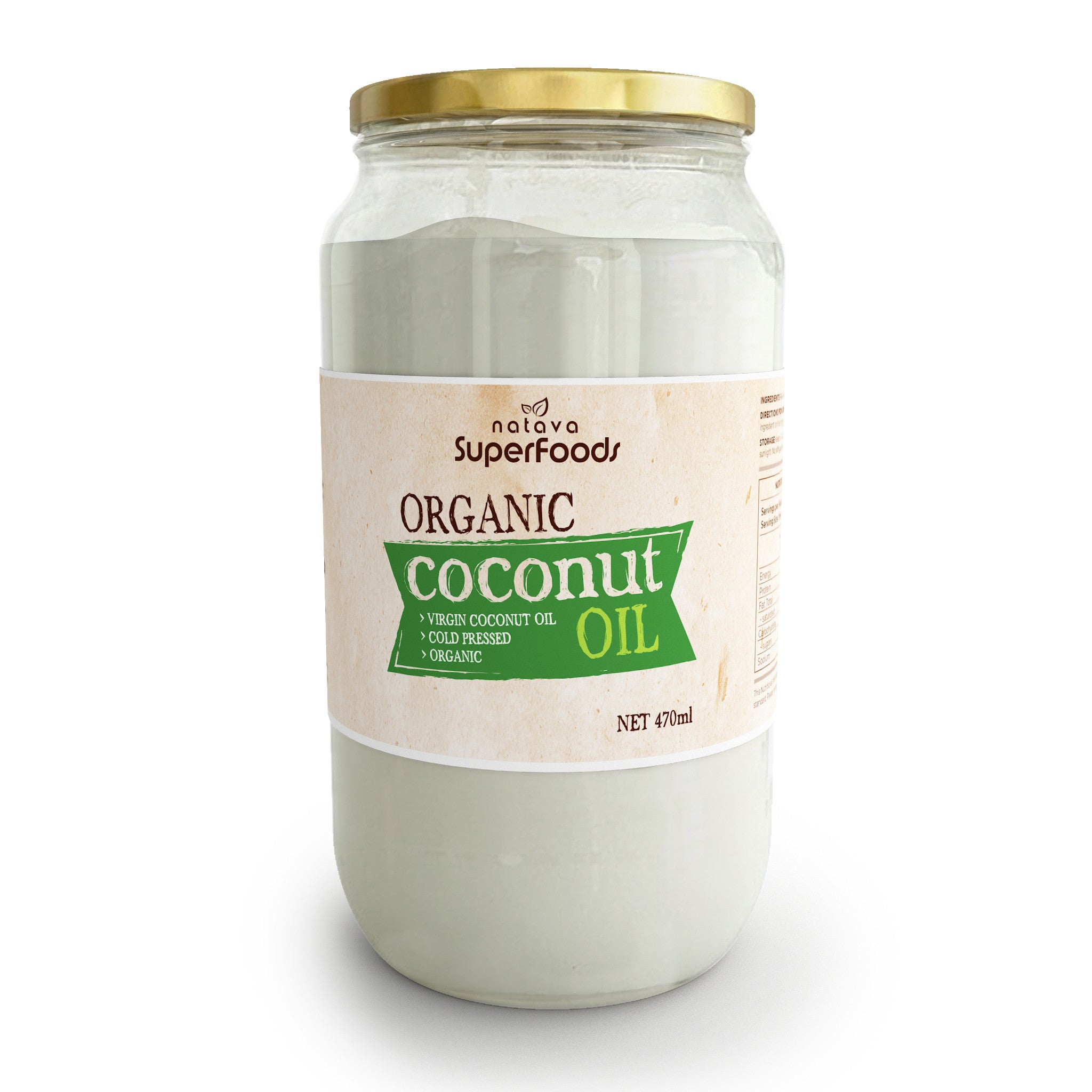 Organic Virgin Cold Pressed Coconut Oil | Natava SuperFoods