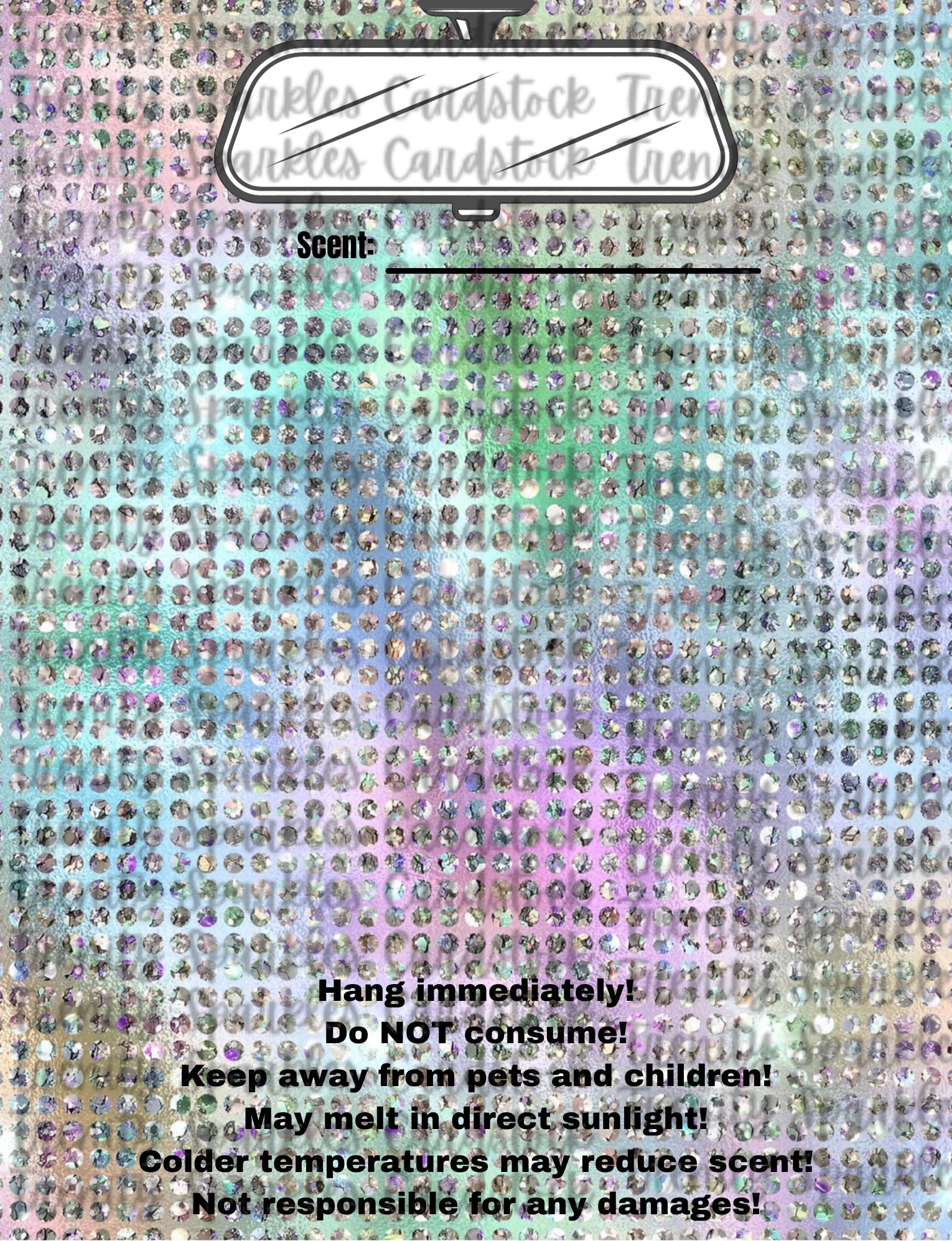 Bling Bag Insert SVG