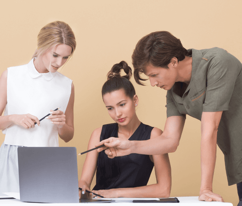 Employees providing feedback on the snacks in the office pantry