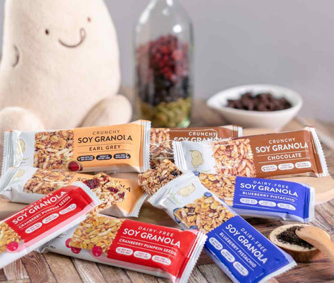 Mr Bean Soy Granola Snacks for office pantry and corporate gifiting