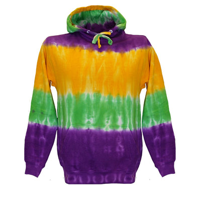 No Boundaries Mens Tie Dye Hoodie Size L (42-44) NWT! Purple, Olive Green,  White