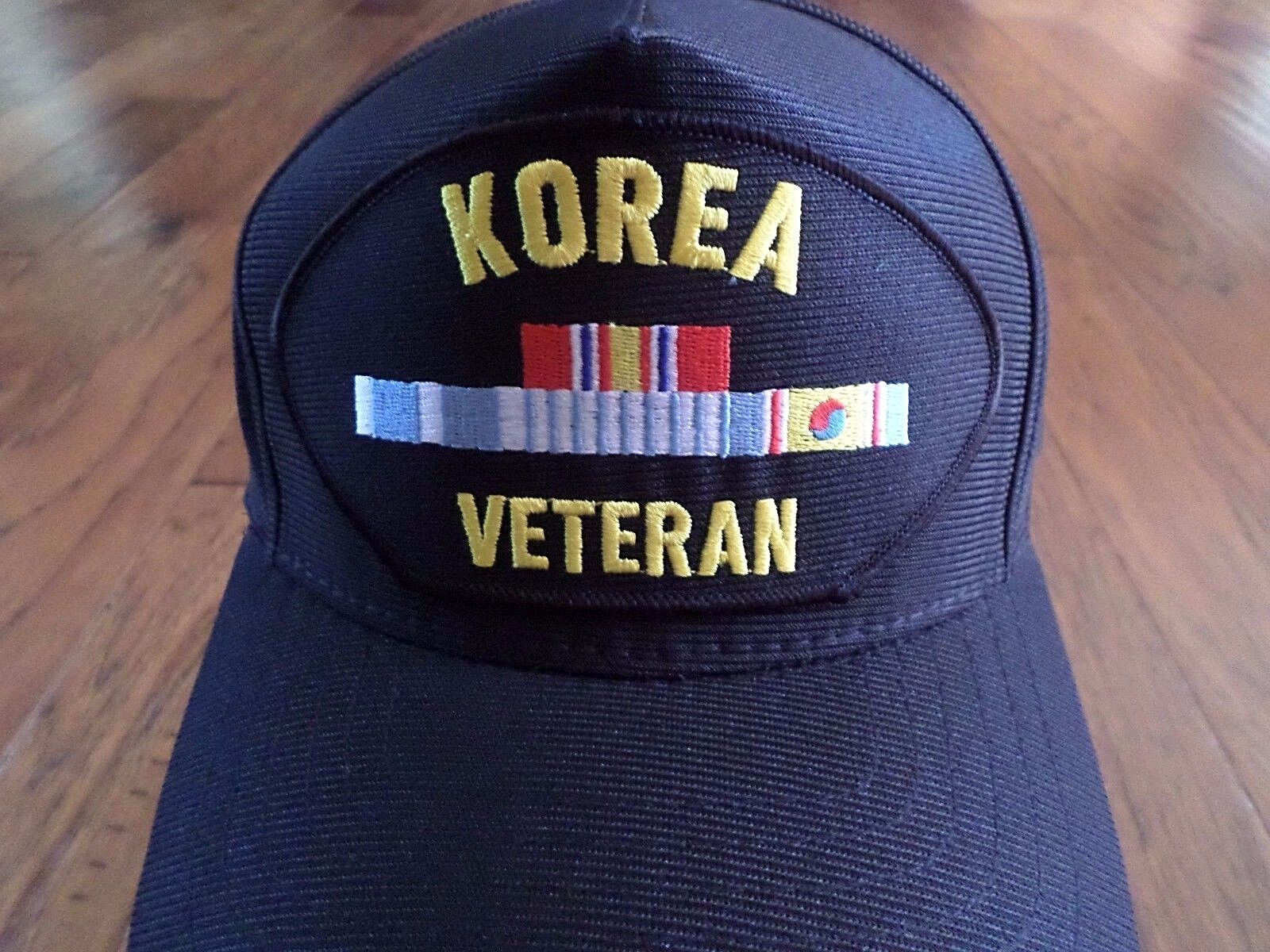 U.S MILITARY KOREA VETERAN HAT DELUXE 3D EMBROIDERED BALL CAP