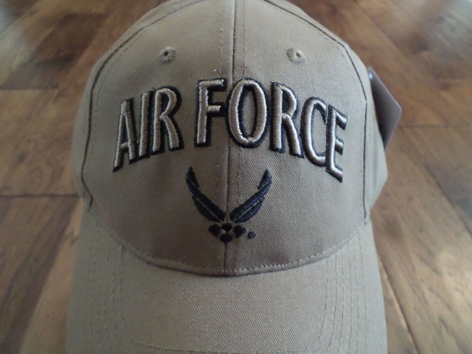 NEW U.S AIR FORCE VETERAN COYOTE BROWN HAT 3D EMBROIDERED OFFICIAL