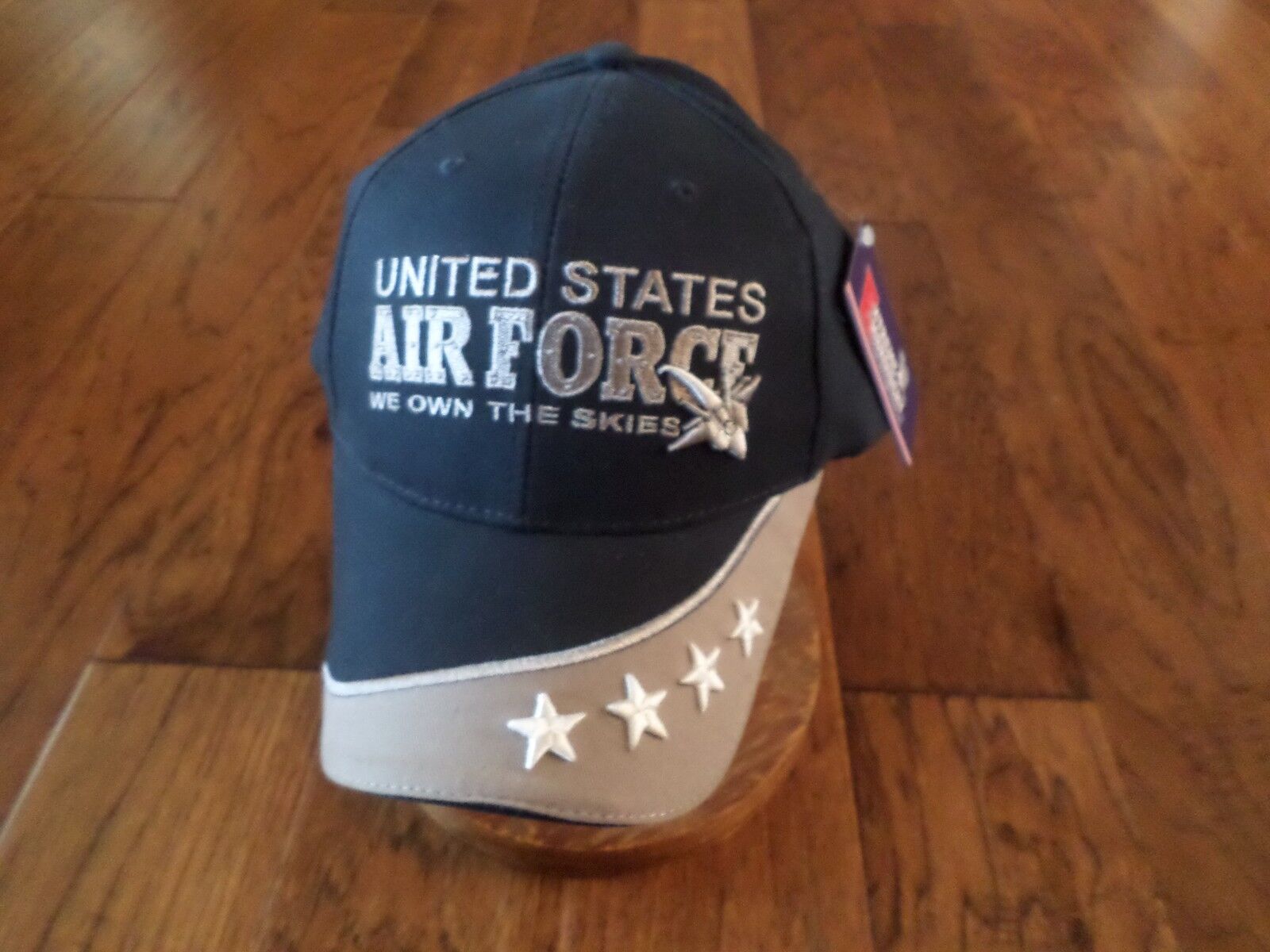 NEW U.S AIR FORCE VETERAN COYOTE BROWN HAT 3D EMBROIDERED OFFICIAL