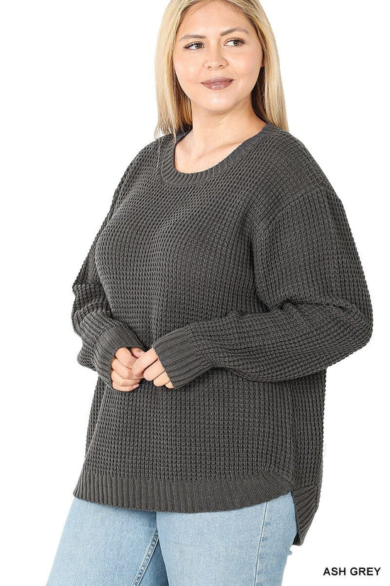 Zenana Plus Size Slouchy Pocket Open Cardigan