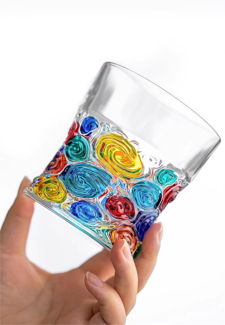 ZECCHIN Colored Glass Whiskey Mosaic Glass