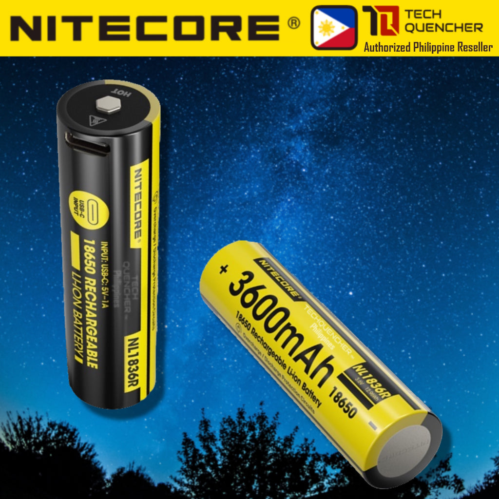 Nitecore NL1836HP 3600mAh Rechargeable 18650 Battery