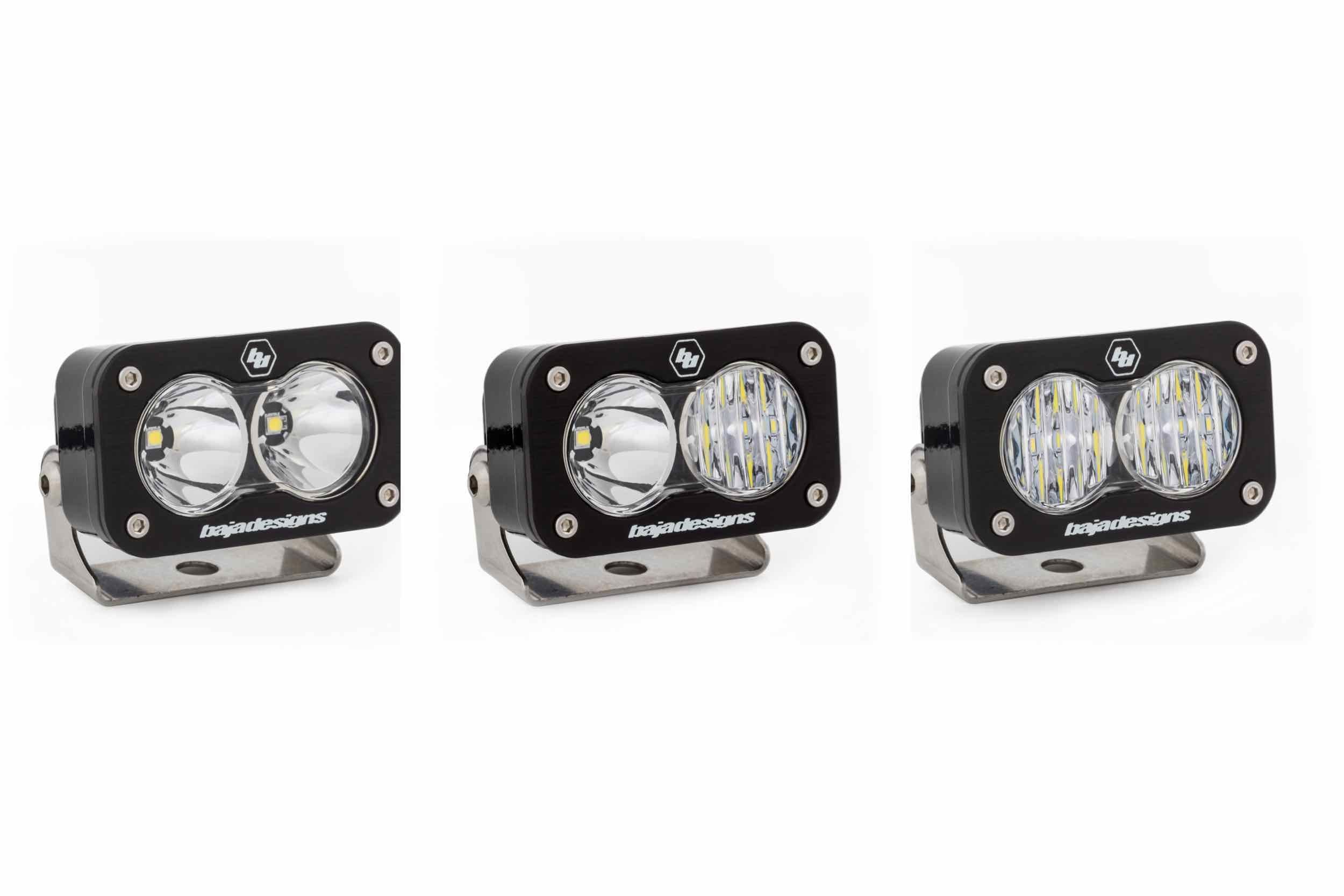 BD S2 Pro LED Work Light: (Each / White / Wide Cornering Beam / Flush Mount / White Housing)
