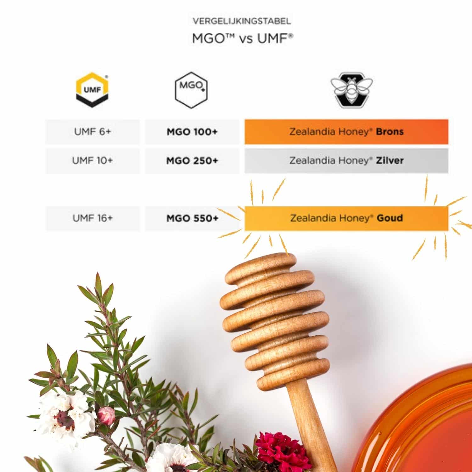 Herstellen Onvervangbaar strak Manuka Honey 550+ MGO(Gold) – Honingdirect