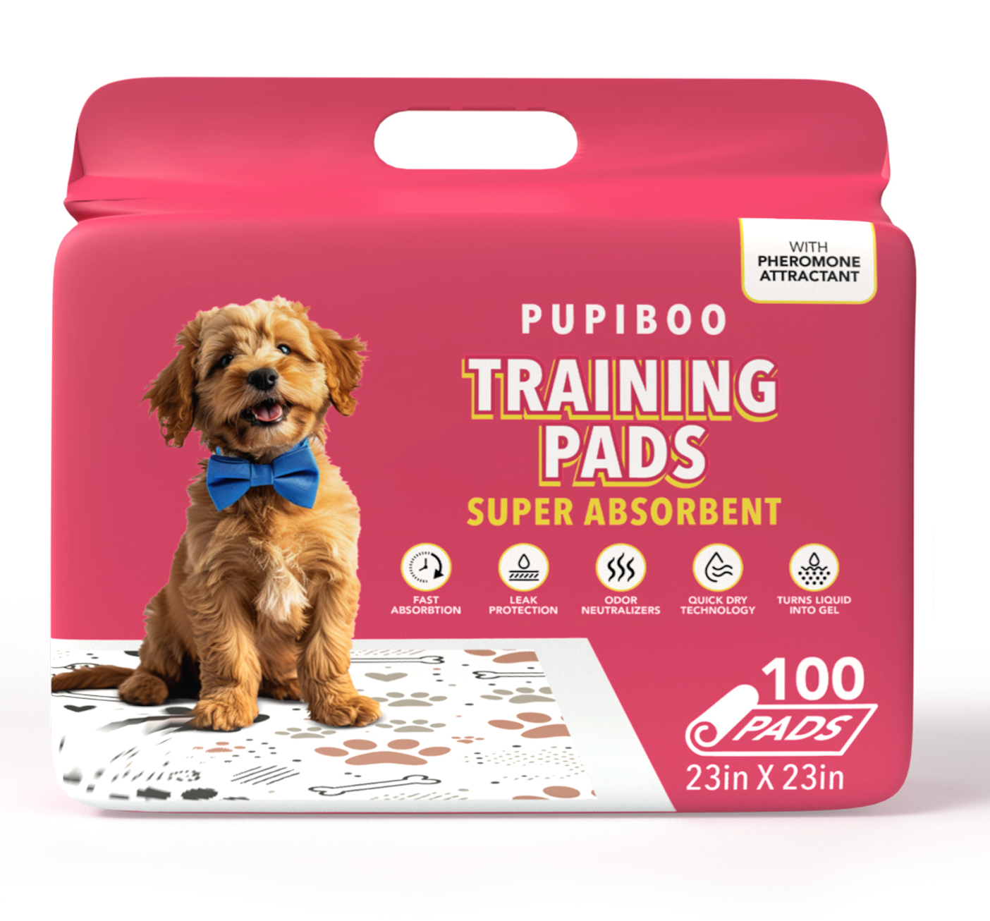 Paw Print Disposable Dog Training Pads