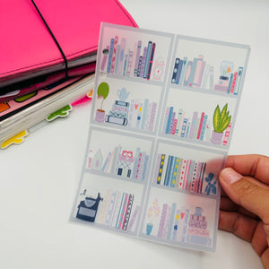 Whimsical Bookshelf Vellum Dashboard - TypeAforAlexa