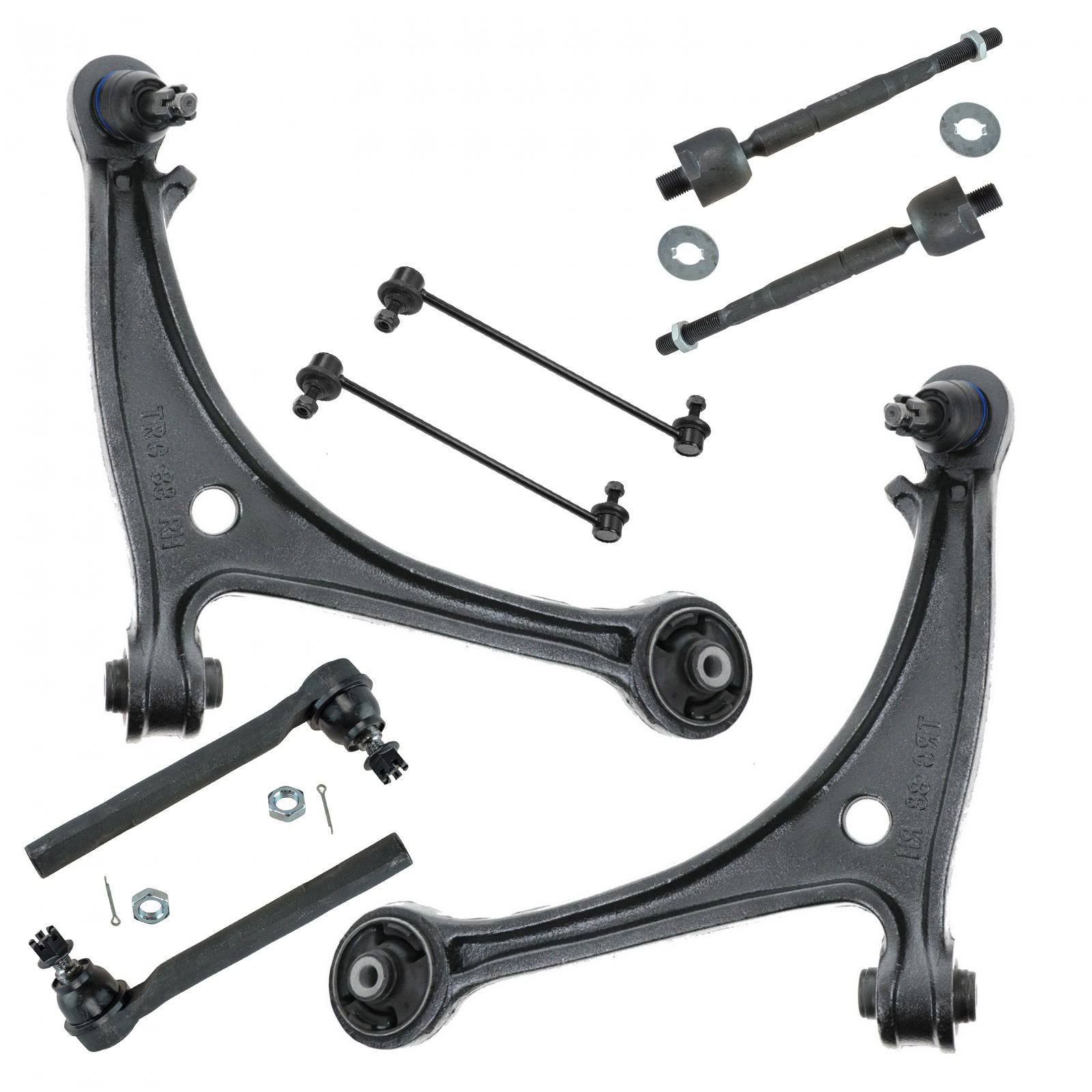 8 Piece Kit Front Control Arm Ball Joint Tie Rod Sway Bar Link LH RH for Odyssey