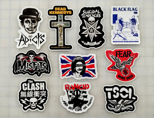 Punk Sticker Pack (10 Stickers) Set 1