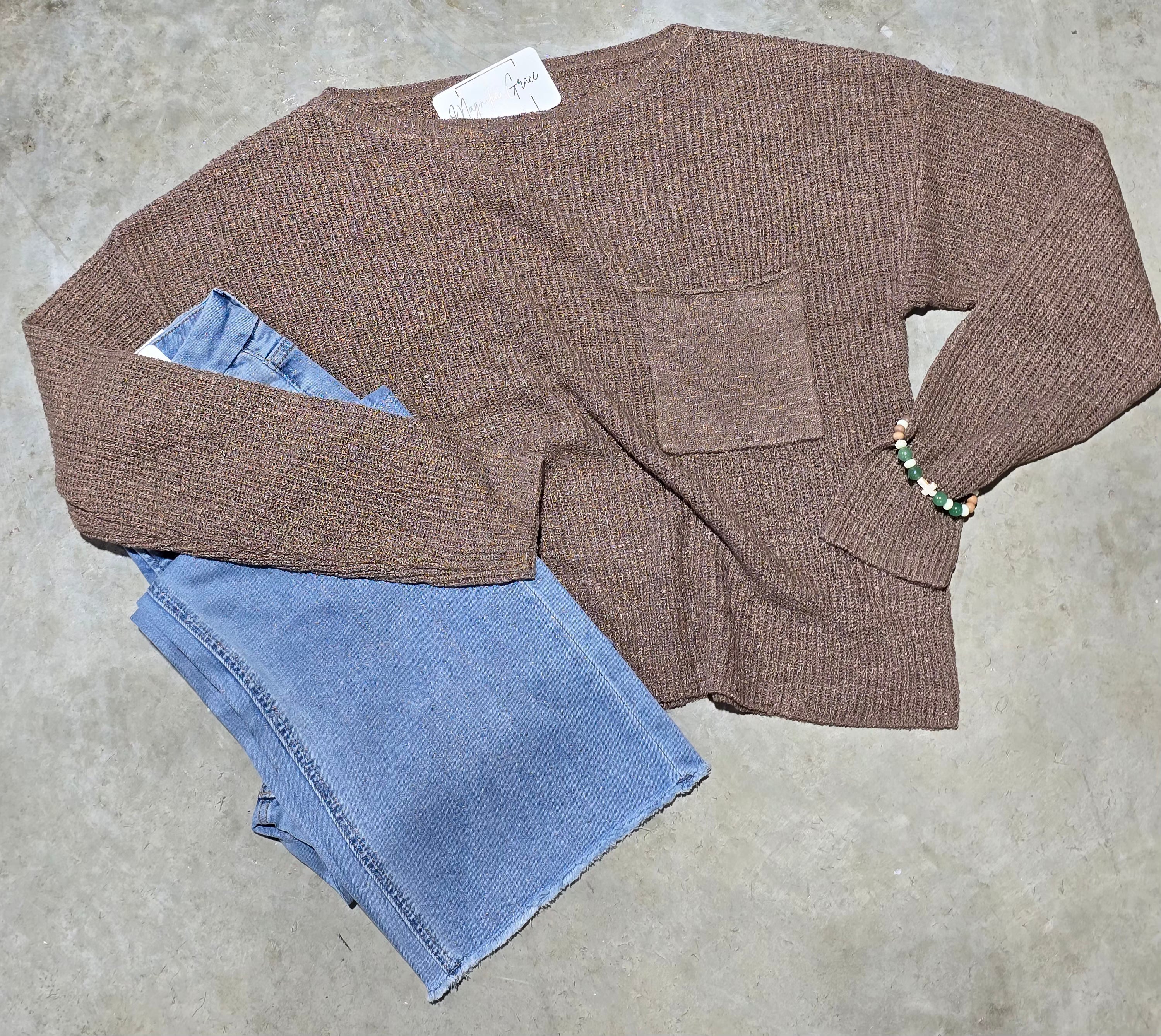 Chunky Wide Neck Sweater