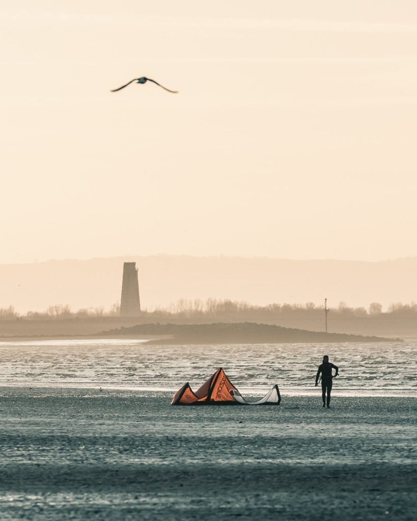 Kitesurfer at New Brighton