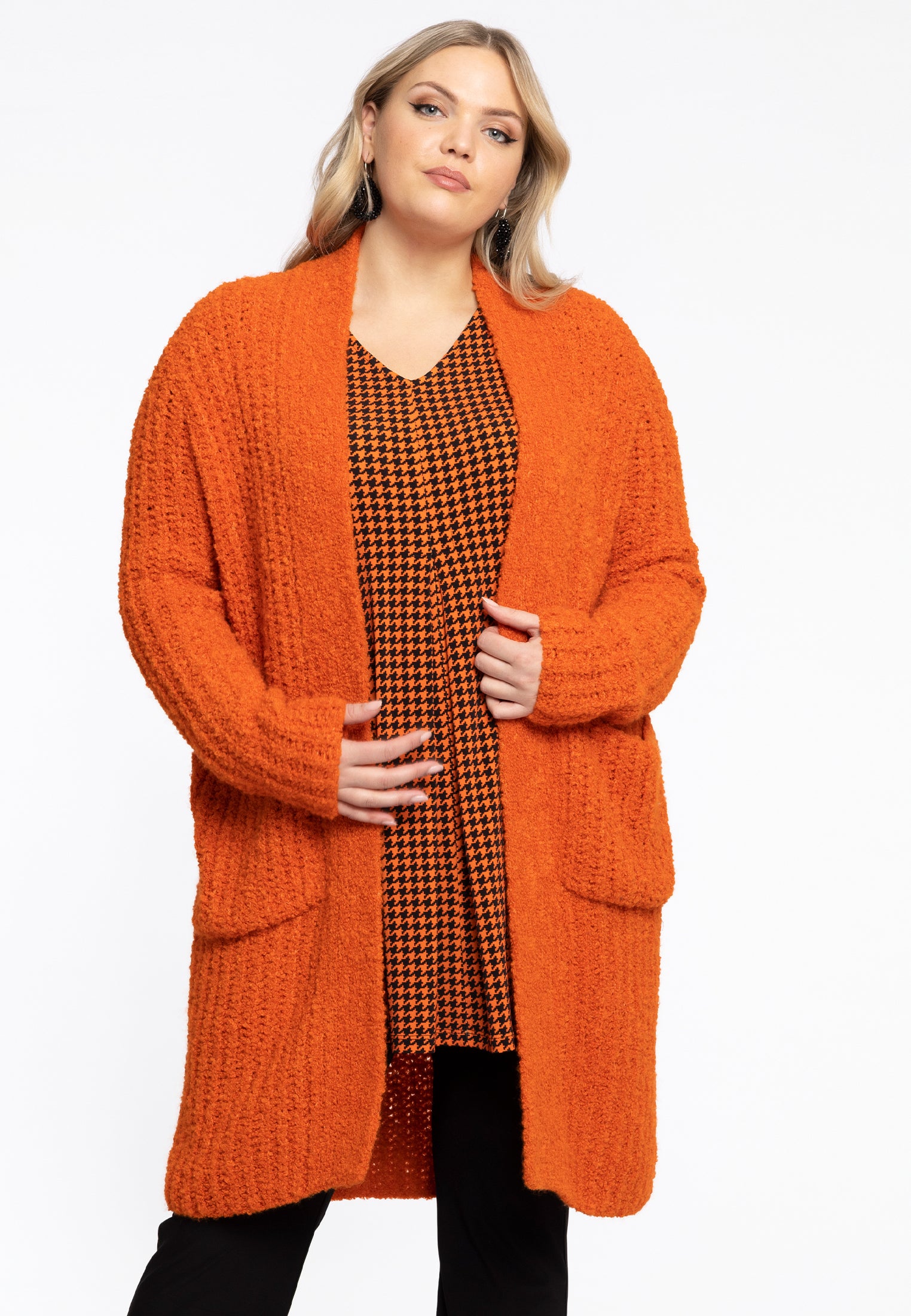 Yoek Vest Teddy | Oranje | Maat 38/40