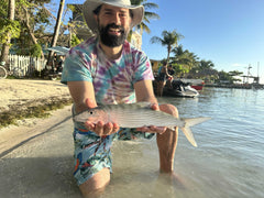 Jory with his first bonefish
