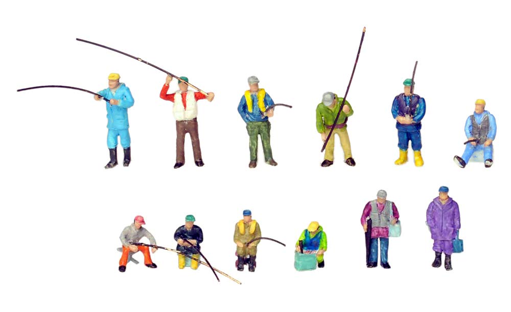 Tomytec (Ningen 119) Model People 'Fishing Dock Workers' (N scale)