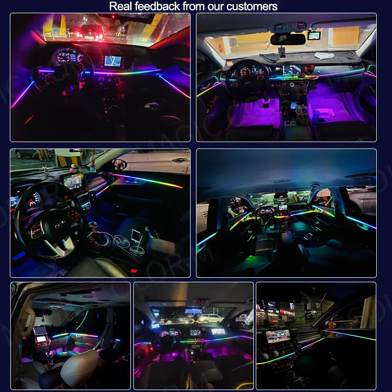 18 / 22 In 1 Streamer Car Ambient Lights RGB 213 64 Color LED Interior - LED  Lights For Sale : Affordable LED Solutions : Wholesale Prices
