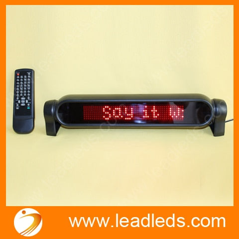 led moving sign for cars
