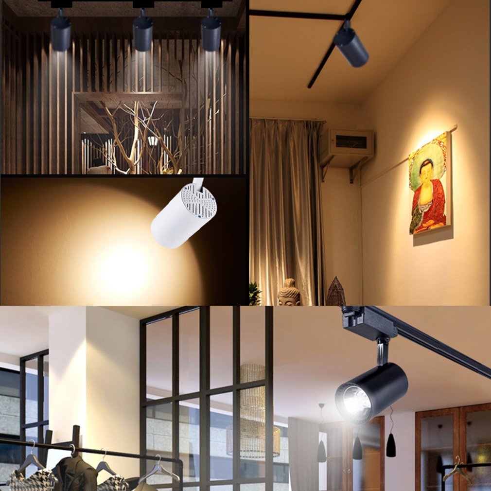 Cob Led Track Light Clothes Shop Ceiling Lamp Open Mounted Rail