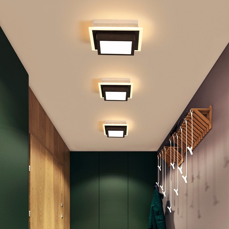 Round Square Triangle Modern Led Ceiling Lights For Kitchen Room