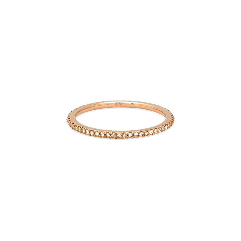 Inverted Diamond Stackable Ring - Infinity Band - ICONERY