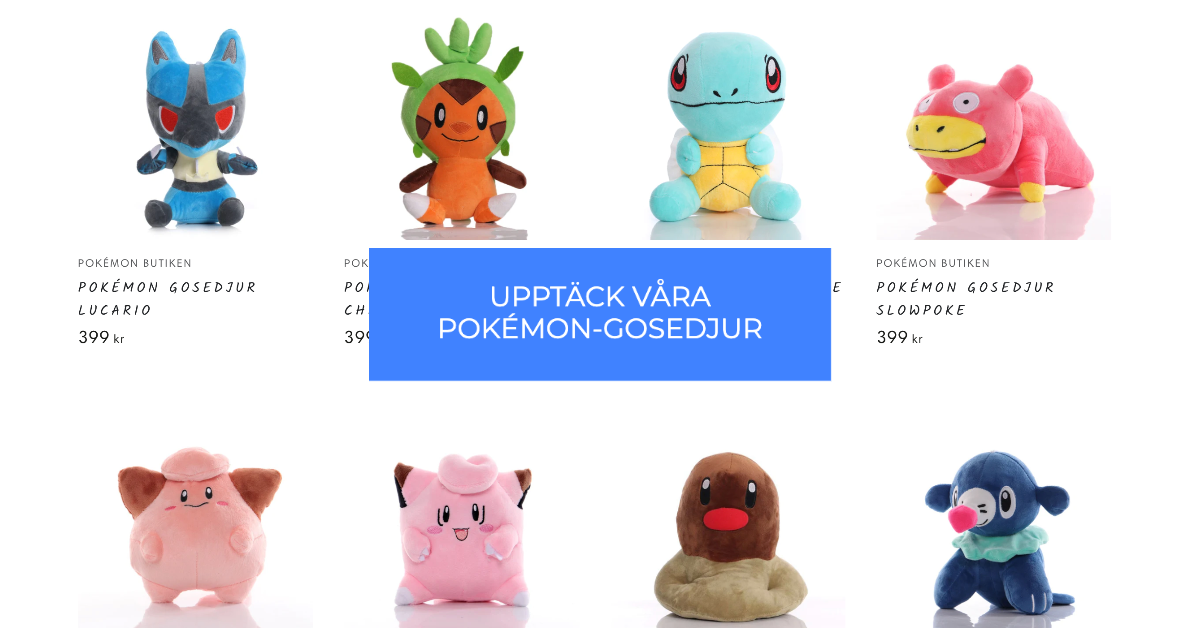 Köp Pokémon Gosedjur Hos Oss