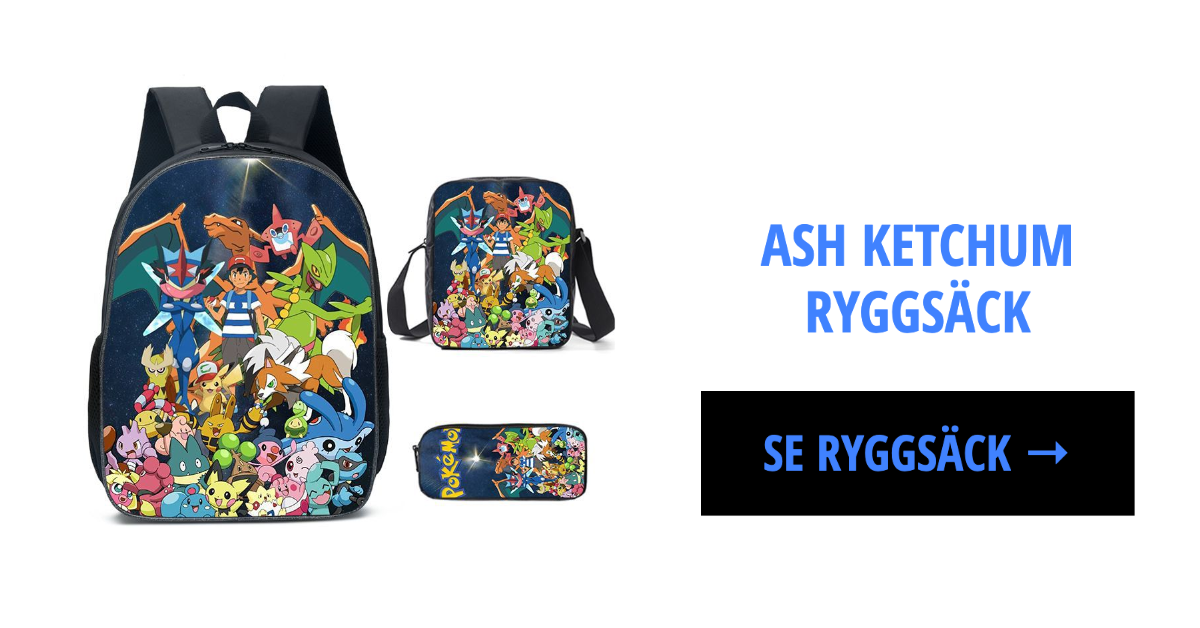 Pokémon Ryggsäck Ash Ketchum