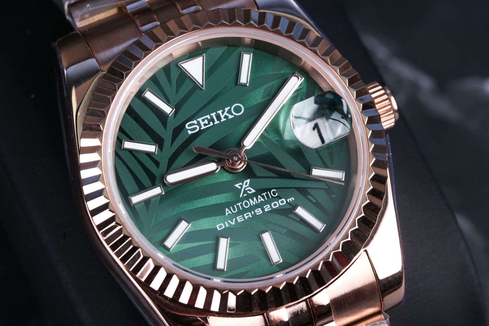 Seiko Mod Datejust 36 Rose Gold – instincttime