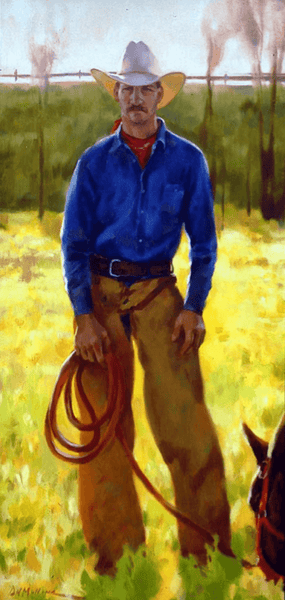 COWBOY PAINTING BY DON MULLINS