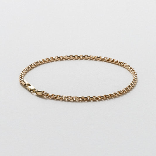 Snake Chain 14k Solid Gold Bracelet,2.5mm Width Polished