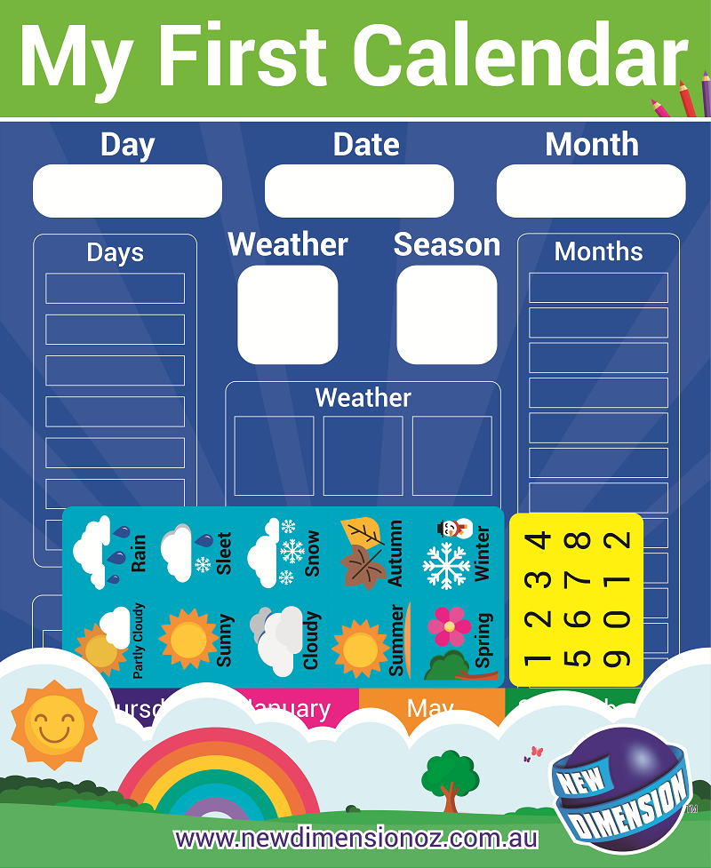 My First Calendar and Weather Chart