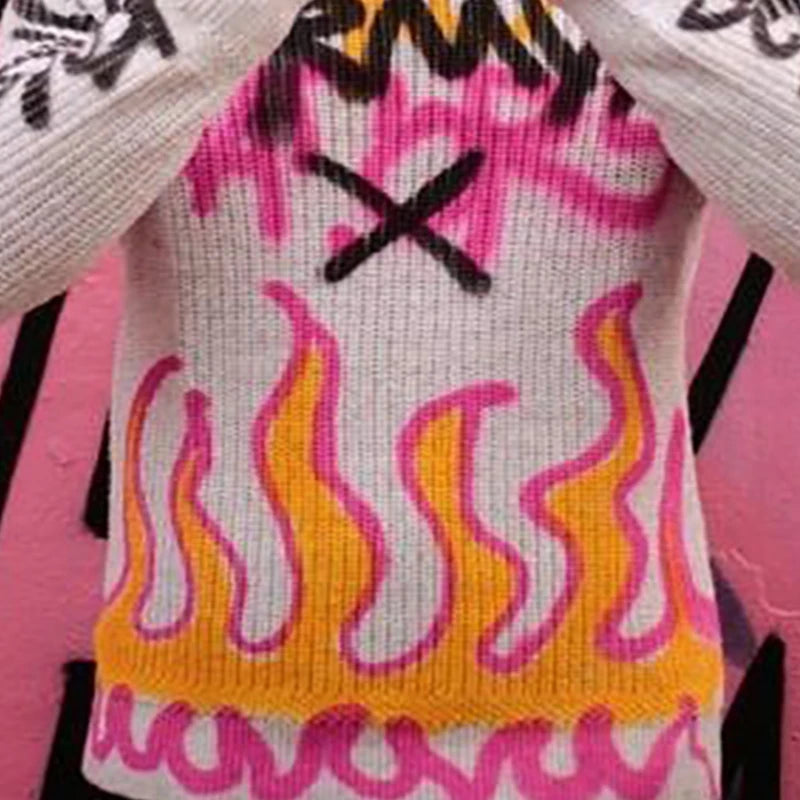 Cozy Flame Print Sweater for Men and Women - Image 6