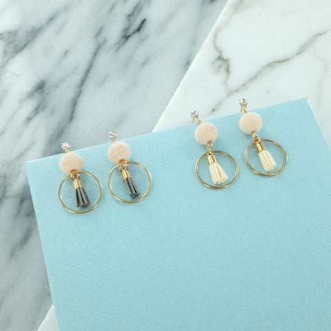 Eternal Sparkles Dainty Bon-Bon Tassel Earrings