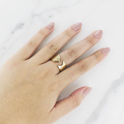 Gold Arrow Minimalist Ring from Eternal Sparkles
