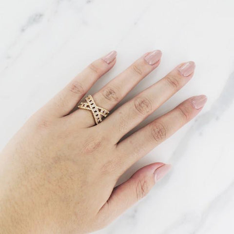 Gold Ripple Ring from Eternal Sparkles
