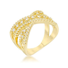 Gold X Ring from Eternal Sparkles